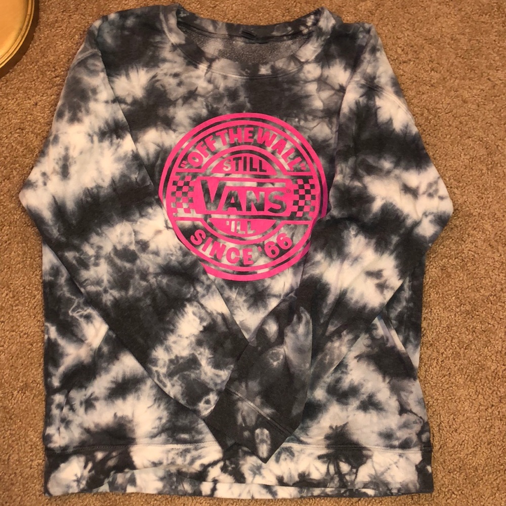 Tie Dye Vans Crewneck